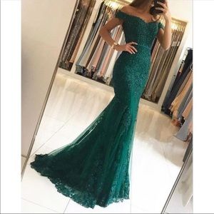 Emerald Green Prom Dress